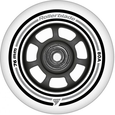 Set de Ruedas y Rodamientos Rollerblade - 76mm, 80A, Unisex Set de Ruedas y Rodamientos Rollerblade - 76mm, 80A, Unisex