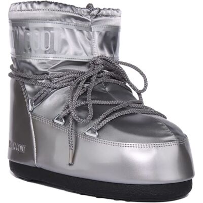 Moon Boot Icon Low Glance - Satin Argenté Moon Boot Icon Low Glance - Satin Argenté