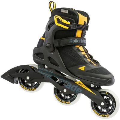 Rollerblade Macroblade 100 3WD Negru Șafran Galben - Patine Fitness Tour Rollerblade Macroblade 100 3WD Negru Șafran Galben - Patine Fitness Tour