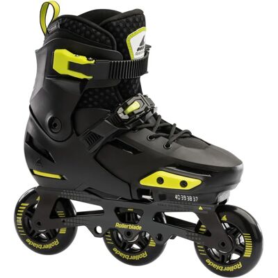 Rollerblade Apex 3WD Patines en línea para niños - Negro Límón - Equipo Deportivo Rollerblade Apex 3WD Patines en línea para niños - Negro Límón - Equipo Deportivo