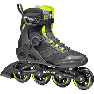 Patins en ligne Macroblade 84 BOA - Noir/Lime - Homme Patins en ligne Macroblade 84 BOA - Noir/Lime - Homme