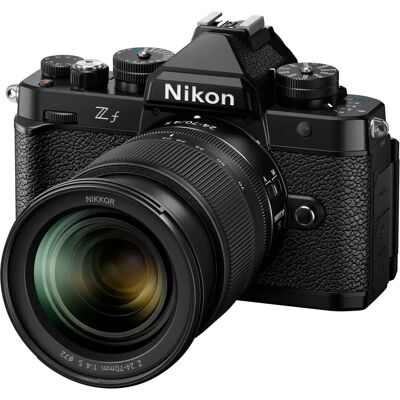 Fotocamera mirrorless Nikon Z f con obiettivo 24-70mm F/4 S - Full-Frame Fotocamera mirrorless Nikon Z f con obiettivo 24-70mm F/4 S - Full-Frame
