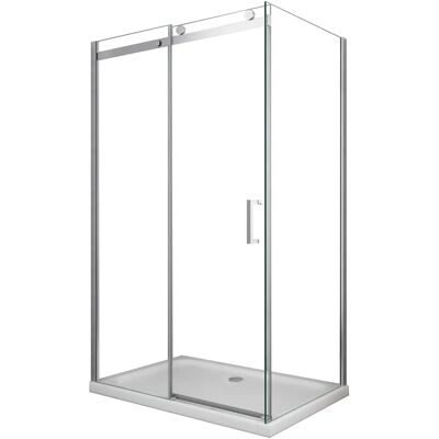 Laneri Cabina Doccia in Vetro Regolabile - 8mm Temperato, Reversibile, 190cm Laneri Cabina Doccia in Vetro Regolabile - 8mm Temperato, Reversibile, 190cm
