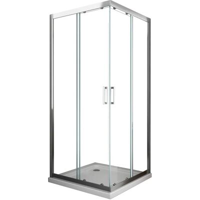 Laneri - Cabina doccia quadrata angolare, vetro 6mm - 70x70cm Laneri - Cabina doccia quadrata angolare, vetro 6mm - 70x70cm