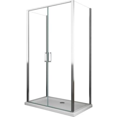 Cabina Doccia 3 Lati - Vetro Temperato 6mm - Larghezza Regolabile Cabina Doccia 3 Lati - Vetro Temperato 6mm - Larghezza Regolabile