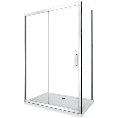 Cabina de Ducha Reversible de Cristal Laneri - Vidrio Templado de 6mm - Paneles Ajustables - Angular Cabina de Ducha Reversible de Cristal Laneri - Vidrio Templado de 6mm - Paneles Ajustables - Angular