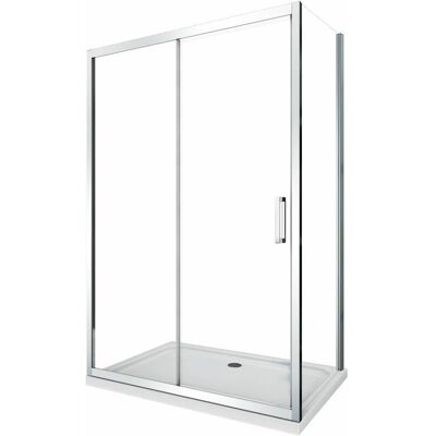 Cabina de Ducha Angular Reversible de 6mm de Laneri - 190cm H, 62,5-65cm Fijo + 145-150cm Corredera Cabina de Ducha Angular Reversible de 6mm de Laneri - 190cm H, 62,5-65cm Fijo + 145-150cm Corredera