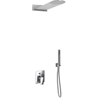Kit de ducha de acero inoxidable montado en pared - 2 funciones, 55x23cm Kit de ducha de acero inoxidable montado en pared - 2 funciones, 55x23cm