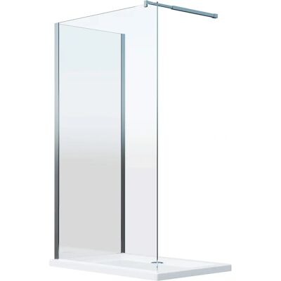 Laneri Pared de doccia walk-in reversibile - Vetro temperato 8mm Laneri Pared de doccia walk-in reversibile - Vetro temperato 8mm