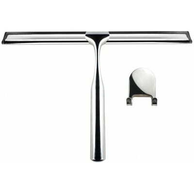 Giorgy Duschreiniger mit Messinghaken - Glaswischer, Chromgriff Giorgy Duschreiniger mit Messinghaken - Glaswischer, Chromgriff