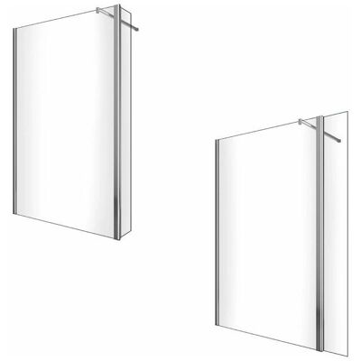 Pared de Ducha Giorgy - Vidrio Templado 8mm - 200cm x 110cm - Walk-In con Puerta Corrediza Pared de Ducha Giorgy - Vidrio Templado 8mm - 200cm x 110cm - Walk-In con Puerta Corrediza