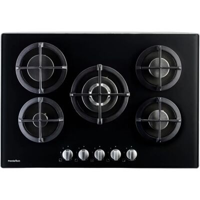 PremierTech PC5G75V - Nero - Piano cottura PremierTech PC5G75V - Nero - Piano cottura