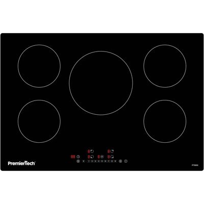 Piano Cottura a Induzione PremierTech PT805I 5 Zone con Timer, Blocco e Boost Piano Cottura a Induzione PremierTech PT805I 5 Zone con Timer, Blocco e Boost