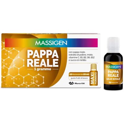 Marco Viti Farmaceutici Spa Massigen Pappa Reale - Gusto Frutti di Bosco - Integratore Alimentare Marco Viti Farmaceutici Spa Massigen Pappa Reale - Gusto Frutti di Bosco - Integratore Alimentare