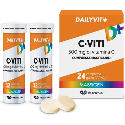 Marco Viti Farmaceutici Dailyvit+ C-Viti 500 mg - Integratore alimentare Marco Viti Farmaceutici Dailyvit+ C-Viti 500 mg - Integratore alimentare
