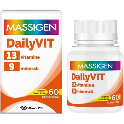 Marco Viti Dailyvit+ - Integratore multivitaminico e multiminerale - 60 compresse Marco Viti Dailyvit+ - Integratore multivitaminico e multiminerale - 60 compresse
