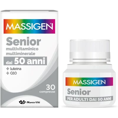 Marco Viti Farmaceutici Spa Massigen Dailyvit+ Senior - Multivitamine pour 50+ ans - Publicité Marco Viti Farmaceutici Spa Massigen Dailyvit+ Senior - Multivitamine pour 50+ ans - Publicité