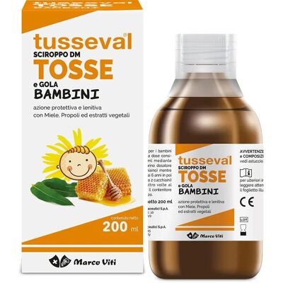 Marco Viti Farmaceutici Spa Tusseval Sciroppo per La Tosse dei Bambini - 200ml Marco Viti Farmaceutici Spa Tusseval Sciroppo per La Tosse dei Bambini - 200ml