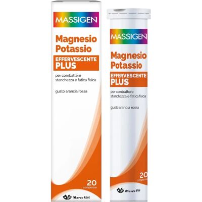 Marco Viti Farmaceutici Spa Massigen Magnesio e Potassio Plus - 20 Compresse Effervescenti Marco Viti Farmaceutici Spa Massigen Magnesio e Potassio Plus - 20 Compresse Effervescenti