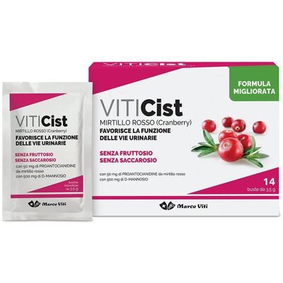 Marco Viti Viti Cist - Integratore Urinario di Mirtillo Rosso - 14 Bustine Marco Viti Viti Cist - Integratore Urinario di Mirtillo Rosso - 14 Bustine