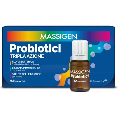 Marco Viti Farmaceutici Spa Probiotici - Azione Tripla - 10 Fiale Marco Viti Farmaceutici Spa Probiotici - Azione Tripla - 10 Fiale