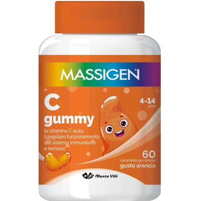 Marco Viti Farmaceutici Spa Massigen C Gummy - Vitamina C Arancia per Bambini Marco Viti Farmaceutici Spa Massigen C Gummy - Vitamina C Arancia per Bambini