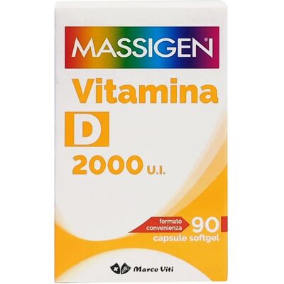 Marco Viti Massigen Vitamina D 2000 UI - Integratore alimentare Marco Viti Massigen Vitamina D 2000 UI - Integratore alimentare