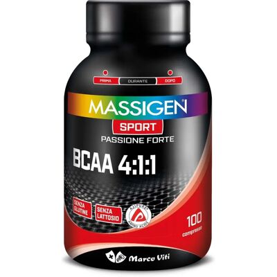 Marco Viti Farmaceutici BCAA 4:1:1 - Massigen Sport - 100 Compresse Marco Viti Farmaceutici BCAA 4:1:1 - Massigen Sport - 100 Compresse
