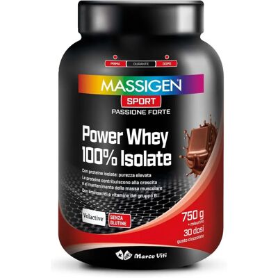 Marco Viti Farmaceutici Spa Power Whey Isolate Cioccolato - Polvere di Proteine Marco Viti Farmaceutici Spa Power Whey Isolate Cioccolato - Polvere di Proteine