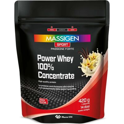 Power Whey Concentrate di Marco Viti Farmaceutici - Vaniglia - Proteine per la crescita muscolare Power Whey Concentrate di Marco Viti Farmaceutici - Vaniglia - Proteine per la crescita muscolare