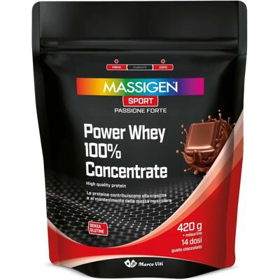 Marco Viti Power Whey 100% Concentrate - Cioccolato - Integratore proteico Marco Viti Power Whey 100% Concentrate - Cioccolato - Integratore proteico