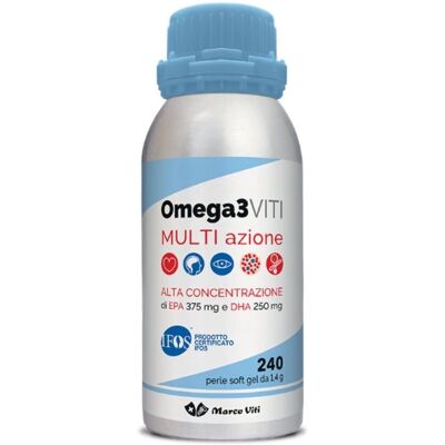 Marco Viti Omega 3 Multi Azione - 240 Perle - Supporto Cardiaco e Cerebrale Marco Viti Omega 3 Multi Azione - 240 Perle - Supporto Cardiaco e Cerebrale