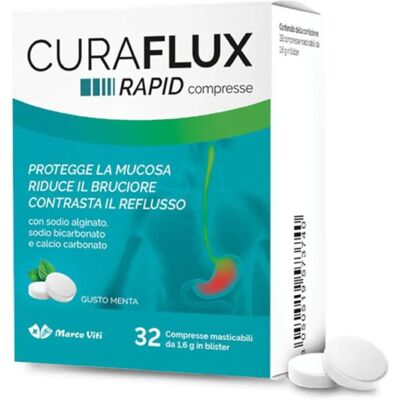 MARCO VITI FARMACEUTICI SpA Rapid 32 Compresse Masticabili - Dispositivo Medico contro il Reflusso MARCO VITI FARMACEUTICI SpA Rapid 32 Compresse Masticabili - Dispositivo Medico contro il Reflusso