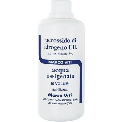 Marco Viti Perossido di Idrogeno 10% 200ml - Disinfettante Primo Soccorso Marco Viti Perossido di Idrogeno 10% 200ml - Disinfettante Primo Soccorso