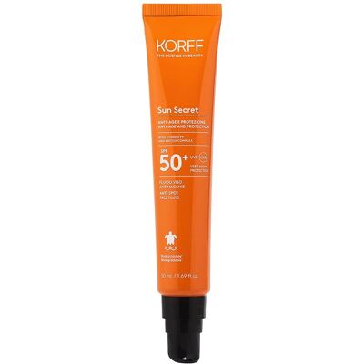 Korff Sun Secret SPF50+ Fluido Viso Antimacchie Korff Sun Secret SPF50+ Fluido Viso Antimacchie