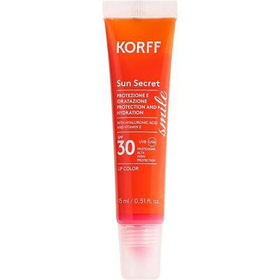 Korff Sun Secret Lip Color SPF30 Rosa Lampone - Rossetto labbra Korff Sun Secret Lip Color SPF30 Rosa Lampone - Rossetto labbra