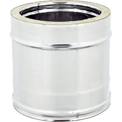 Tubo Inox Doppia Parete Bricoman - 130mm Ø 250mm L - Tubo Tubo Inox Doppia Parete Bricoman - 130mm Ø 250mm L - Tubo