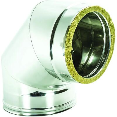 Zinco - Curva 90° Inox Ø80 - Curva Zinco - Curva 90° Inox Ø80 - Curva