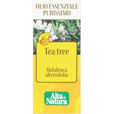 Olio essenziale di tea tree Alta Natura - 10ml - Supporto respiratorio e cutaneo Olio essenziale di tea tree Alta Natura - 10ml - Supporto respiratorio e cutaneo