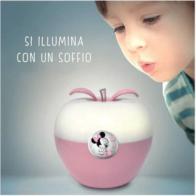 Valenti Argenti Disney Minnie Pink Apfel Nachtlicht - Baby Geschenk Valenti Argenti Disney Minnie Pink Apfel Nachtlicht - Baby Geschenk