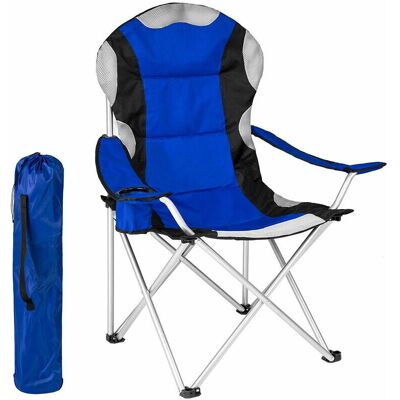 Chaise de Camping Pliable BAKAJI - Acier, Polyester, Plastique - Imperméable Chaise de Camping Pliable BAKAJI - Acier, Polyester, Plastique - Imperméable