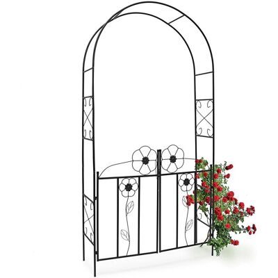 Arche de jardin Bakaji pour plantes grimpantes - Métal, 228cm - Publicité Arche de jardin Bakaji pour plantes grimpantes - Métal, 228cm - Publicité