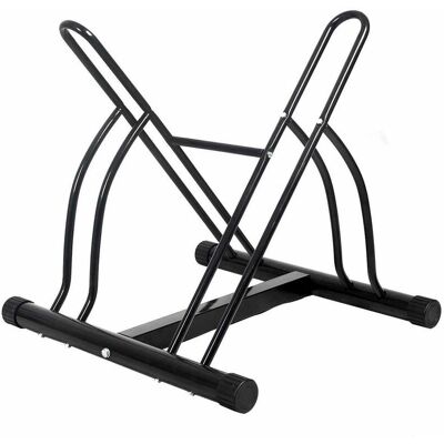 BAKAJI - Rastrelliera 2 Posti - Acciaio verniciato - Montaggio - Bike rack BAKAJI - Rastrelliera 2 Posti - Acciaio verniciato - Montaggio - Bike rack