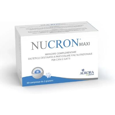 Aurora Biofarma Nucron Maxi - Integratore per cani e gatti di taglia grande - 60 compresse Aurora Biofarma Nucron Maxi - Integratore per cani e gatti di taglia grande - 60 compresse