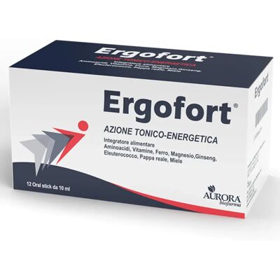 AURORA BIOFARMA Ergofort 12 Stick - Integratore Energizzante AURORA BIOFARMA Ergofort 12 Stick - Integratore Energizzante