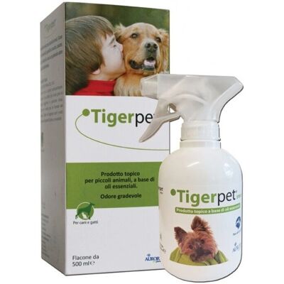 Aurora Biofarma Tigerpet Spray - Repellente topico per cani e gatti Aurora Biofarma Tigerpet Spray - Repellente topico per cani e gatti