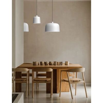 Luceplan Zile Suspension - Ø20cm Gris Mat Élégant - Publicité Luceplan Zile Suspension - Ø20cm Gris Mat Élégant - Publicité