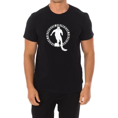 Bikkembergs Zwart Katoenen T-Shirt - Herenkleding Bikkembergs Zwart Katoenen T-Shirt - Herenkleding