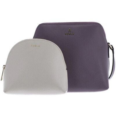 FURLA Camelia Mini Umhängetasche - Leder, Verstellbarer Riemen, Reißverschluss - Umhängetasche FURLA Camelia Mini Umhängetasche - Leder, Verstellbarer Riemen, Reißverschluss - Umhängetasche