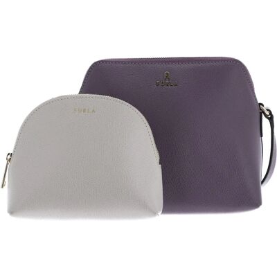 FURLA Camelia Mini Umhängetasche - Leder, Verstellbarer Riemen, Reißverschluss - Umhängetasche FURLA Camelia Mini Umhängetasche - Leder, Verstellbarer Riemen, Reißverschluss - Umhängetasche